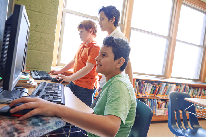 It’s ok if you are not 1:1, or even 2:1. Students can prepare for writing offline, then rotate to available devices. (Gradyreese/iStock)